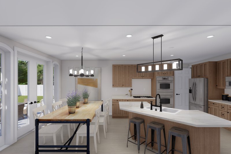 House Design - Interior - Kitchen 1 for Craftsman House Plan #1060-261 - 2 bed, 2 bath