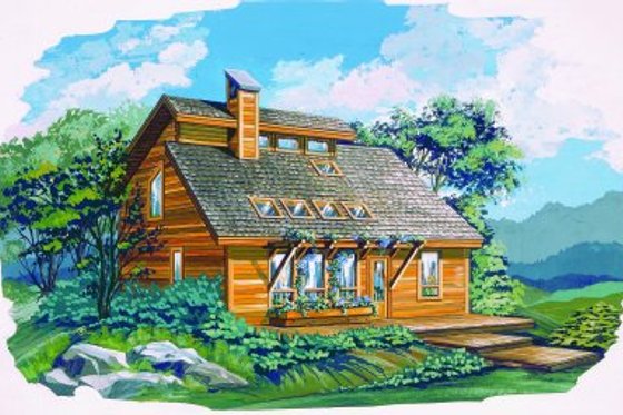 Exterior - Front Elevation House Plan #47-601 - 3 bed, 2 bath