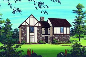 Traditional Exterior - Front Elevation Plan #45-296