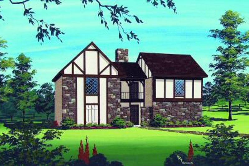House Plan Design - Traditional Exterior - Front Elevation Plan #45-296