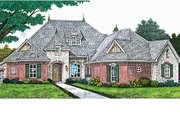 European Style House Plan - 3 Beds 2.5 Baths 2205 Sq/Ft Plan #310-699 