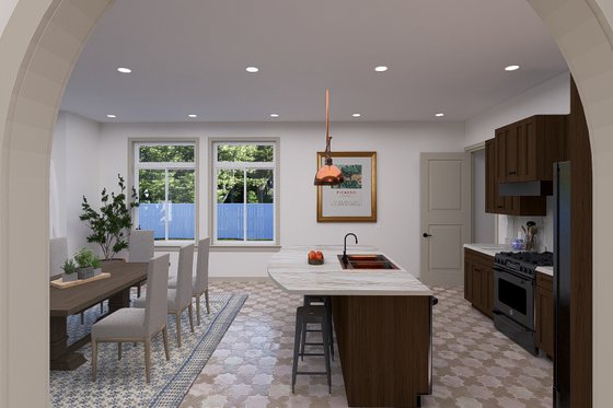 Interior - Kitchen 3 for Mediterranean House Plan #1060-255 - 3 bed, 2.5 bath