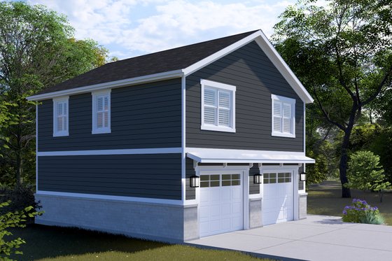 Exterior - Front Elevation 4 for Farmhouse House Plan #1060-244 - 2 bed, 1 bath