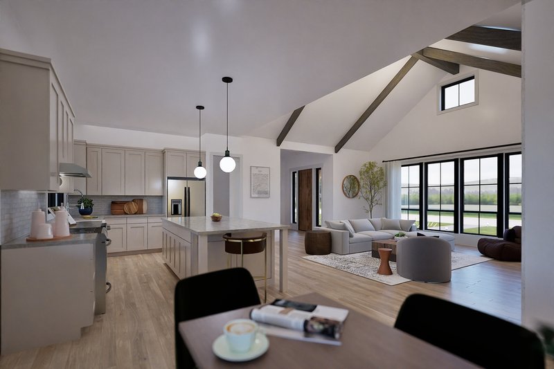 Home Plan - Interior - Family Room for Farmhouse House Plan #1105-13 - 3 bed, 2.5 bath