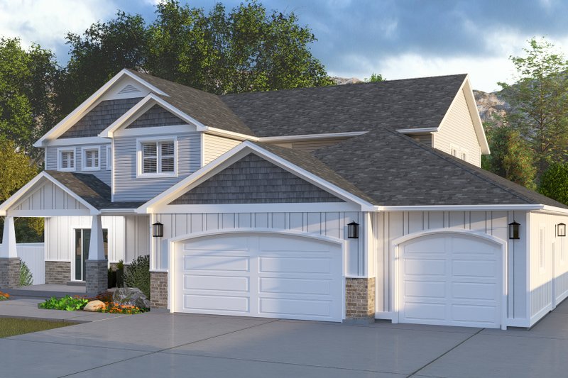 House Design - Exterior - Front Elevation 4 for Craftsman House Plan #1060-215 - 4 bed, 2.5 bath
