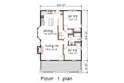 Farmhouse Style House Plan - 3 Beds 2.5 Baths 1452 Sq/Ft Plan #79-340 