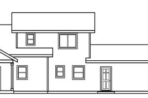 Exterior - Rear Elevation for Traditional House Plan #124-717 - 3 bed, 2.5 bath