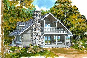 Cottage Exterior - Front Elevation Plan #47-101