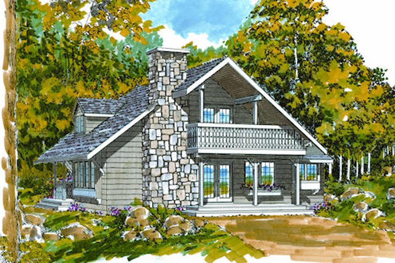 House Blueprint - Cottage Exterior - Front Elevation Plan #47-101