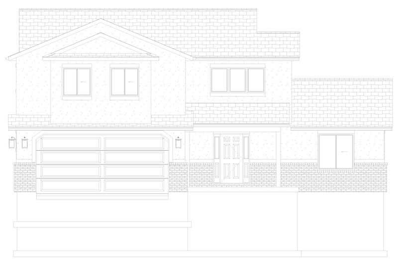 Architectural House Design - Exterior - Front Elevation 6 for Traditional House Plan #1060-448 - 3 bed, 2.5 bath