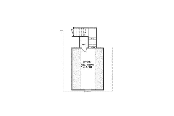 Floor Plan - Other Floor for European House Plan #81-330 - 3 bed, 2 bath