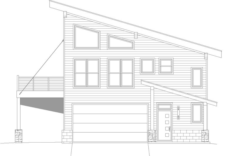 Home Plan - Exterior - Other Elevation 1 for Contemporary House Plan #932-500 - 2 bed, 2.5 bath