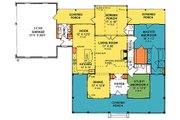 Country Style House Plan - 4 Beds 3 Baths 2252 Sq/Ft Plan #20-2041 