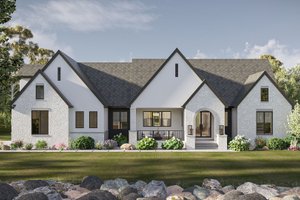 Dream House Plan - Cottage Exterior - Front Elevation Plan #455-695