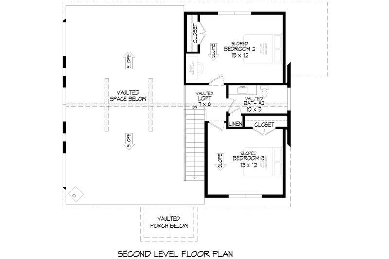Architectural House Design - Floor Plan - Upper Floor for Country House Plan #932-1100 - 3 bed, 3.5 bath