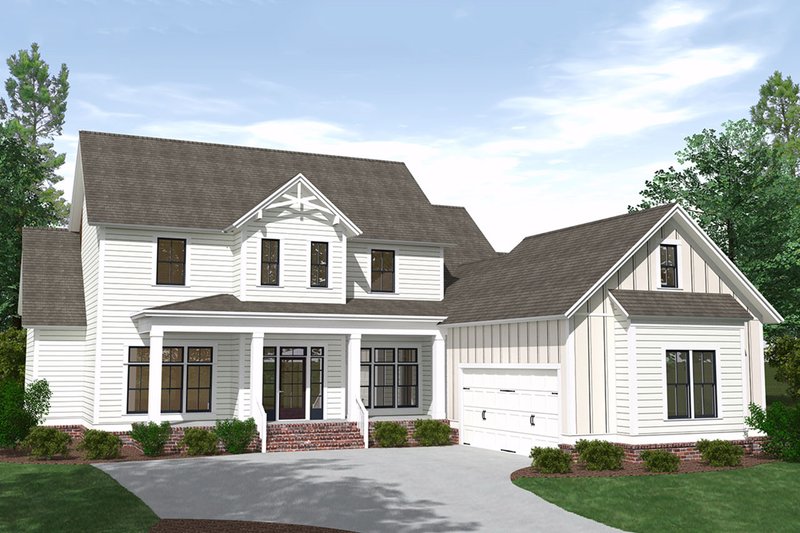 House Plan Design - Farmhouse Exterior - Front Elevation Plan #1071-8