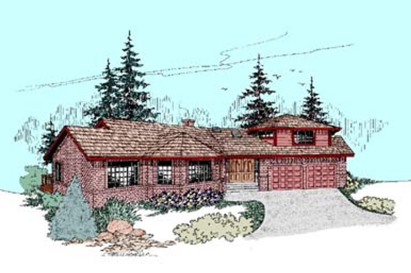 Dream House Plan - Traditional Exterior - Front Elevation Plan #60-435