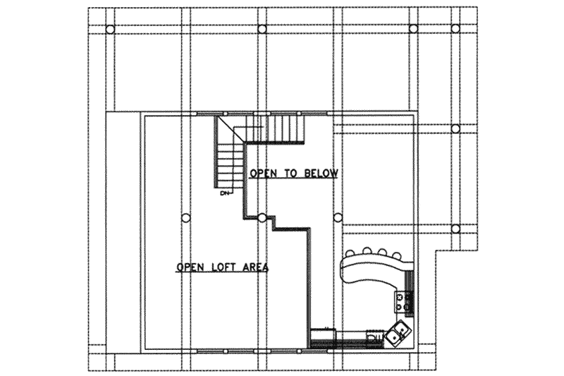 Dream House Plan - Floor Plan - Upper Floor for Modern House Plan #117-240 - 2 bed, 1 bath