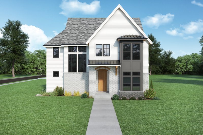 House Blueprint - Farmhouse Exterior - Front Elevation Plan #1070-137
