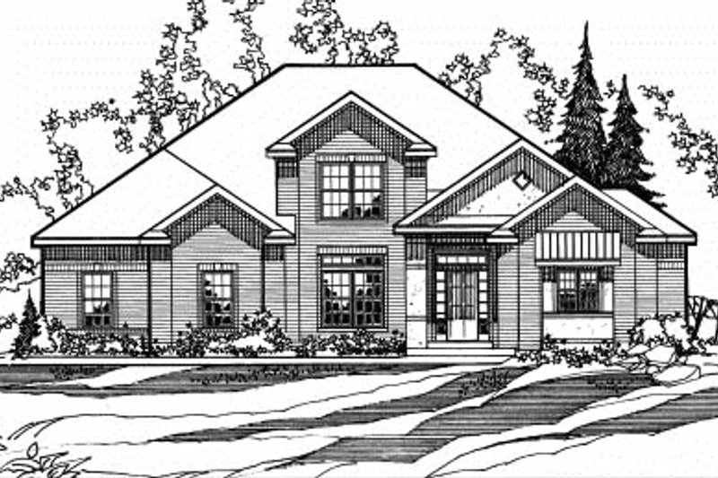 Home Plan - Traditional Exterior - Front Elevation Plan #31-129