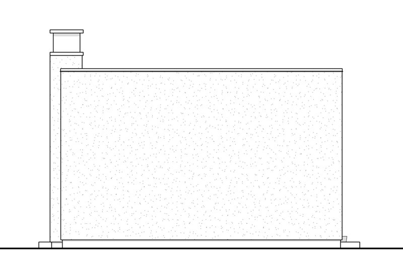 House Plan Design - Exterior - Other Elevation 2 for Contemporary House Plan #1114-108, 1 bath