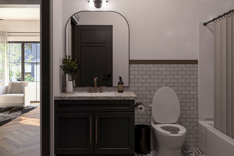 House Blueprint - Interior - Bathroom for Modern House Plan #455-427 - 1 bed, 1 bath