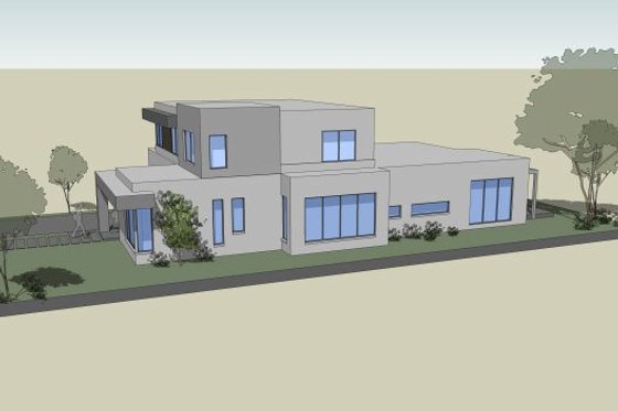 Exterior - Other Elevation 6 for Modern House Plan #496-25 - 4 bed, 2.5 bath