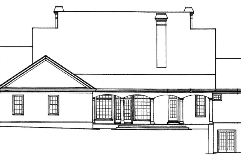 Home Plan - Exterior - Other Elevation 4 for Classical House Plan #429-16 - 4 bed, 3.5 bath