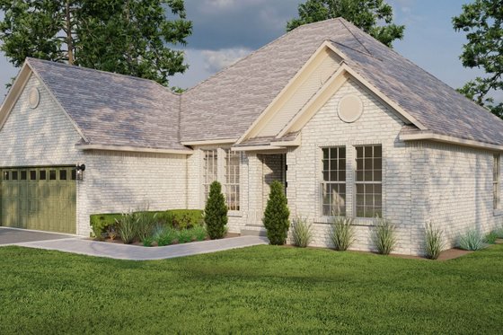 Exterior - Front Elevation 3 for Traditional House Plan #17-1148 - 4 bed, 2 bath