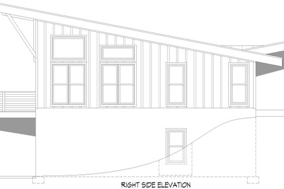 Exterior - Other Elevation 1 for Contemporary House Plan #932-1021 - 3 bed, 2 bath