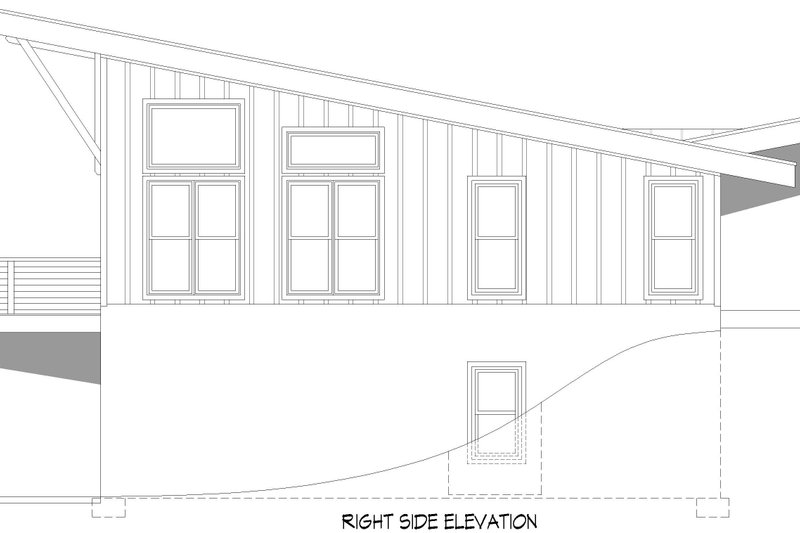 House Design - Exterior - Other Elevation 1 for Contemporary House Plan #932-1021 - 3 bed, 2 bath