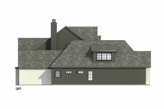 Exterior - Other Elevation for European House Plan #1096-10 - 4 bed, 4.5 bath