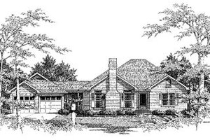 Traditional Exterior - Front Elevation Plan #41-117