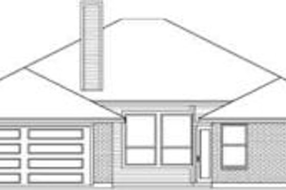 Exterior - Rear Elevation for Traditional House Plan #84-283 - 4 bed, 2 bath