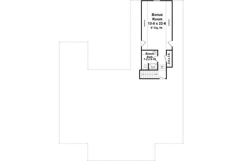 Dream House Plan - Floor Plan - Upper Floor for Farmhouse House Plan #21-678 - 3 bed, 2.5 bath