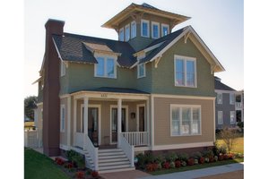 Cottage Exterior - Front Elevation Plan #464-9
