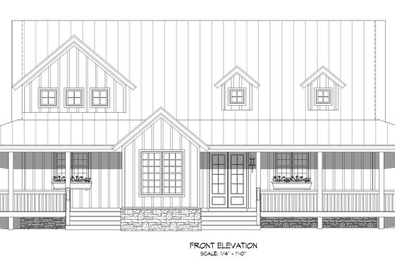 Exterior - Front Elevation 3 for Traditional House Plan #932-528 - 3 bed, 2.5 bath