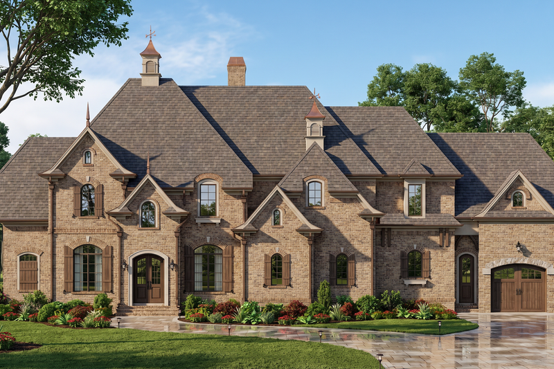 Dream House Plan - Exterior - Front Elevation 4 for Traditional House Plan #54-695 - 4 bed, 3 bath