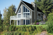 Cabin Style House Plan - 3 Beds 1 Baths 1245 Sq/Ft Plan #25-4586 