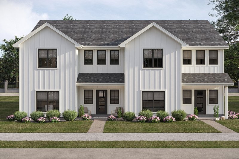 Architectural House Design - Exterior - Front Elevation 3 for Farmhouse House Plan #455-789 - 3 bed, 2.5 bath