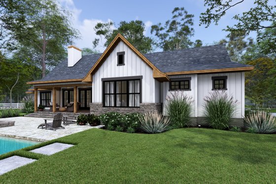 Exterior - Other Elevation 3 for Cottage House Plan #120-287 - 3 bed, 2.5 bath