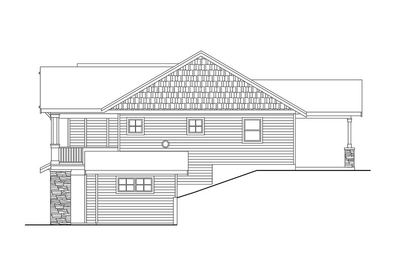 Home Plan - Exterior - Other Elevation 2 for Craftsman House Plan #124-1407 - 4 bed, 2.5 bath