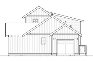 Exterior - Rear Elevation for Craftsman House Plan #895-118 - 2 bed, 2.5 bath