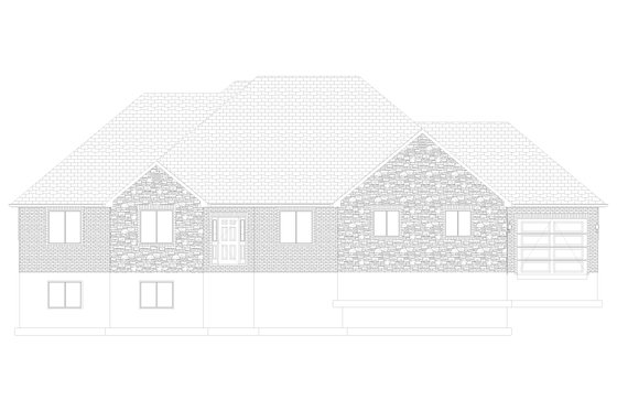 Exterior - Front Elevation 5 for Traditional House Plan #1060-107 - 3 bed, 2.5 bath
