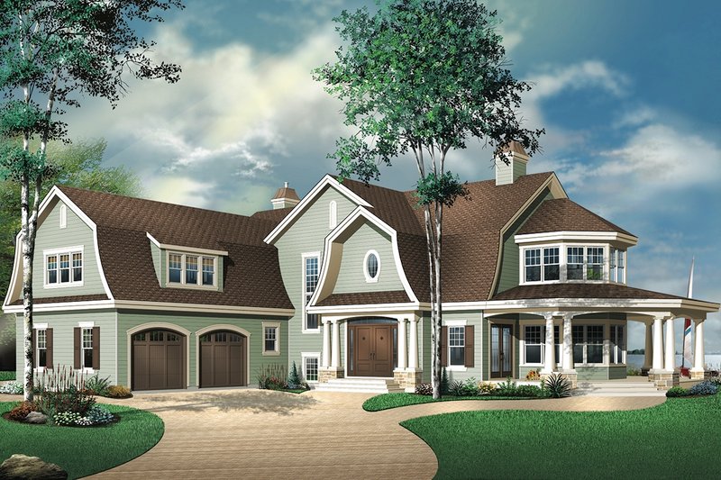 Dream House Plan - Country Exterior - Front Elevation Plan #23-414