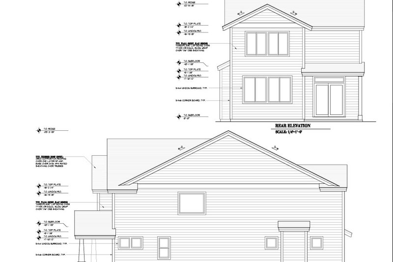 House Design - Exterior - Other Elevation 1 for Craftsman House Plan #53-726 - 4 bed, 2.5 bath