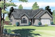 Traditional Style House Plan - 3 Beds 2 Baths 1346 Sq/Ft Plan #312-549 