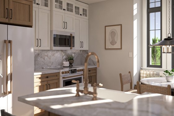 Interior - Kitchen 1 for Cottage House Plan #455-550 - 1 bed, 1 bath