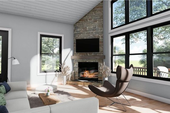 Interior - Family Room for Country House Plan #932-619 - 4 bed, 3.5 bath
