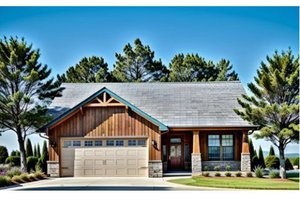 House Blueprint - Traditional Exterior - Front Elevation Plan #58-236